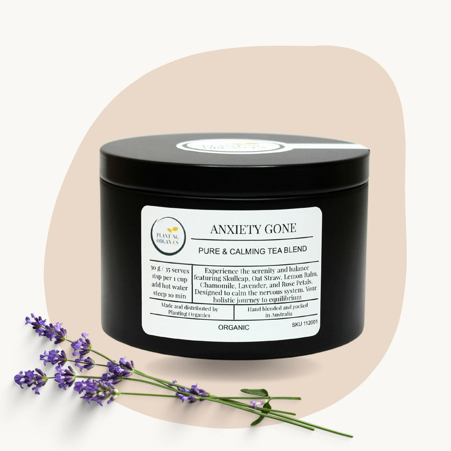 Organic Calming Herbal Tea with Chamomile and Skullcap – Handcrafted in Australia - Planting Organics