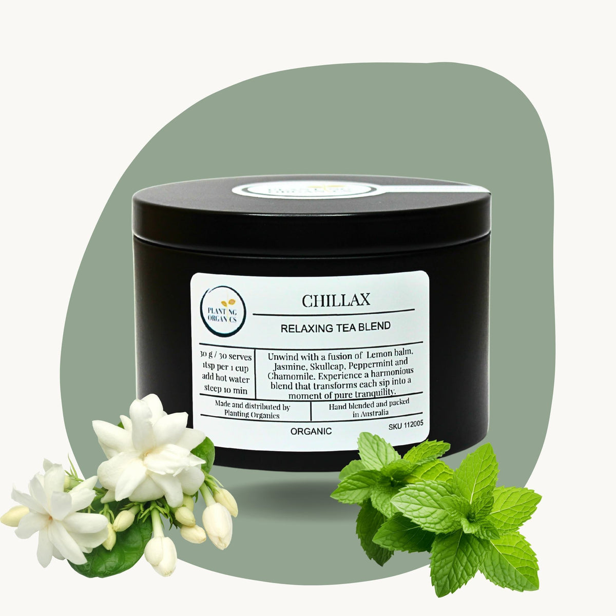 Planting Organics Chillax Herbal Tea – Organic Loose Leaf Relaxation Blend
