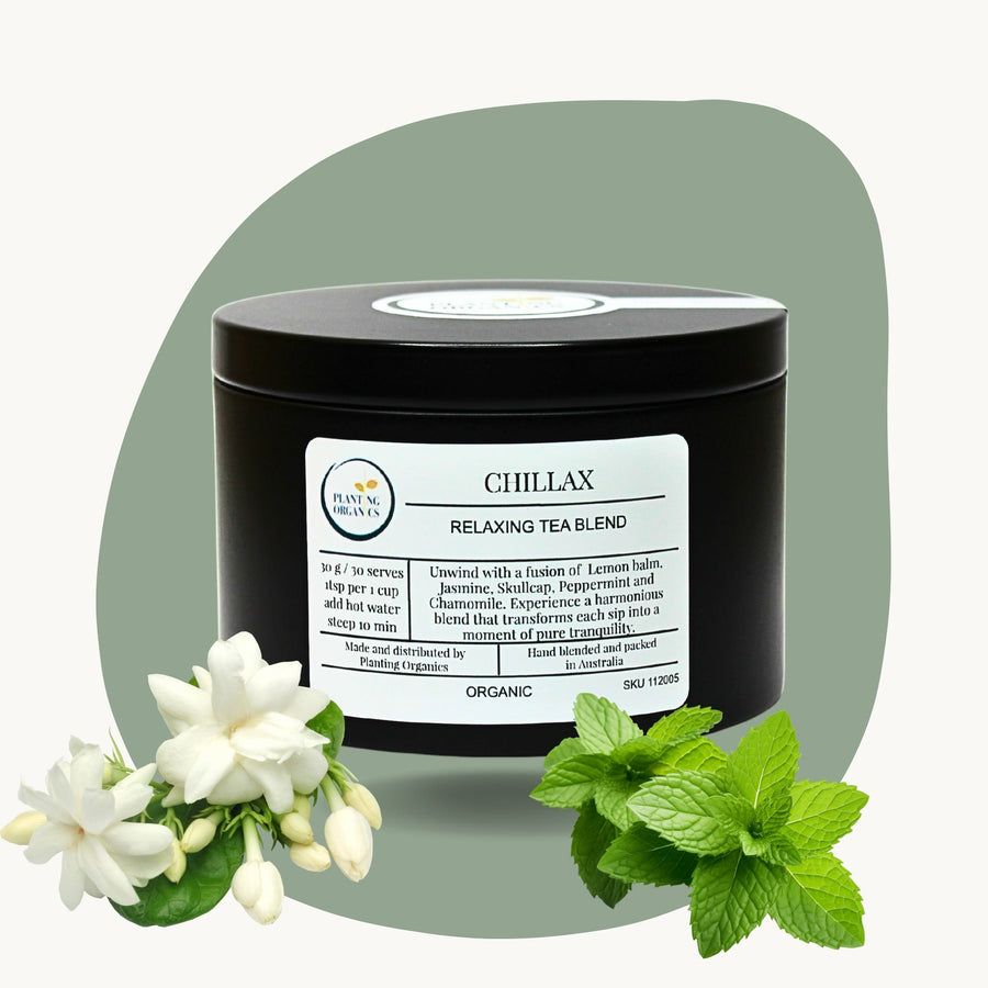 Planting Organics Chillax Herbal Tea – Organic Loose Leaf Relaxation Blend