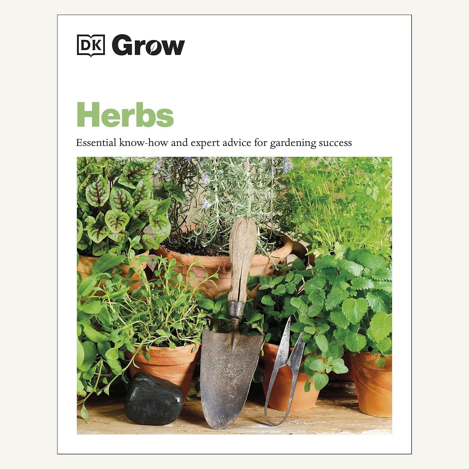 DK Grow Herbs paperback book cover by Stephanie Mahon