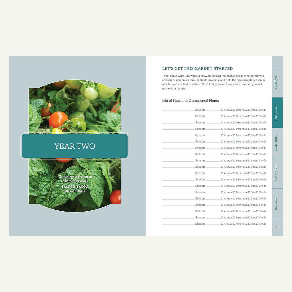 The Gardener's Planner year two garden planning pages