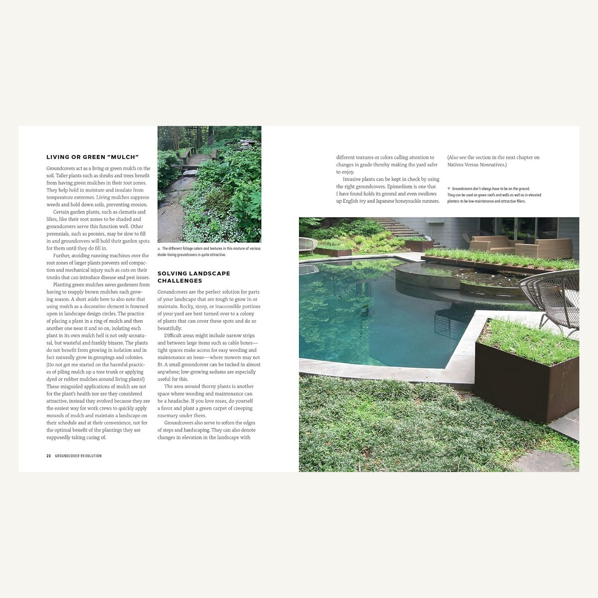 Groundcover Revolution pages about living mulch and landscape solutions