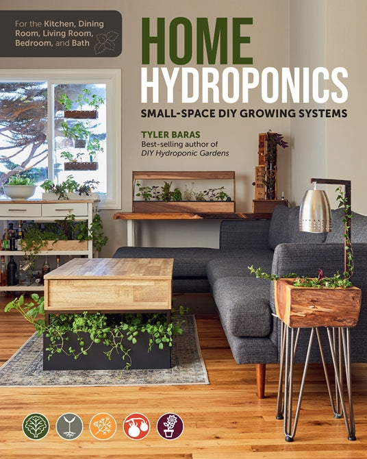 Home Hydroponics by Tyler Baras exact paperback cover