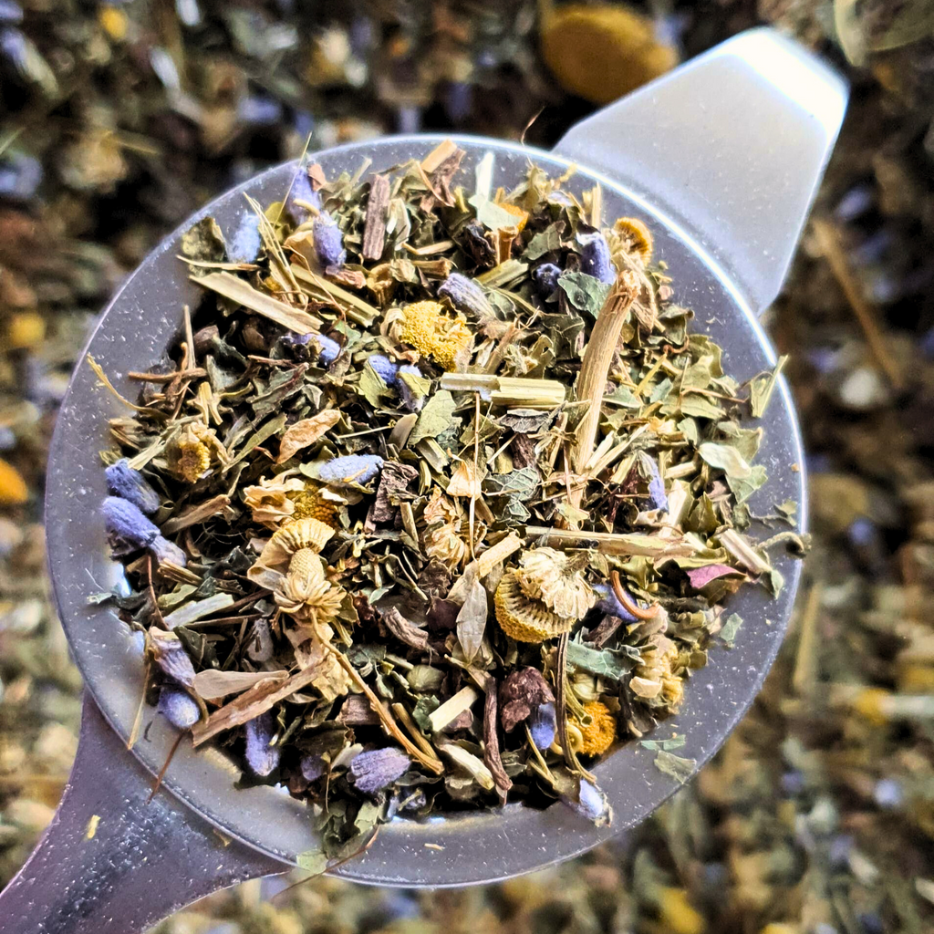 sleeping beautea tea blend herbs mixed