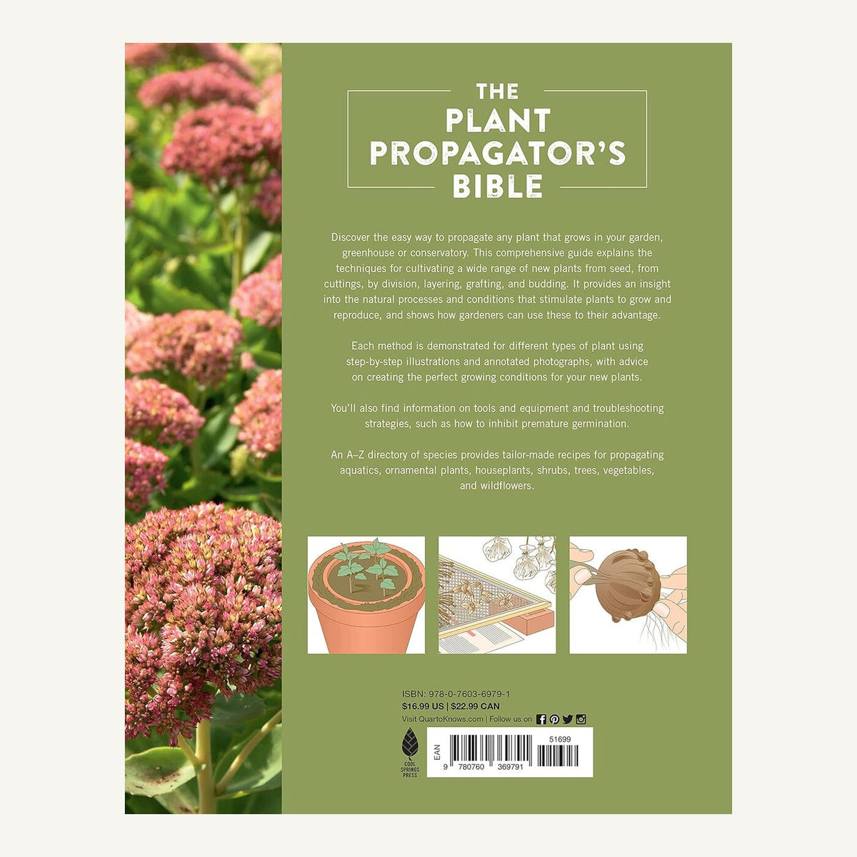 Back cover of The Plant Propagator’s Bible by Miranda Smith