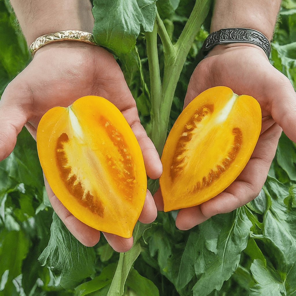 Tomato Golden Roma - Heirloom Seeds - Planting Organics