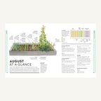 August raised bed growing plan inside Veg in One Bed