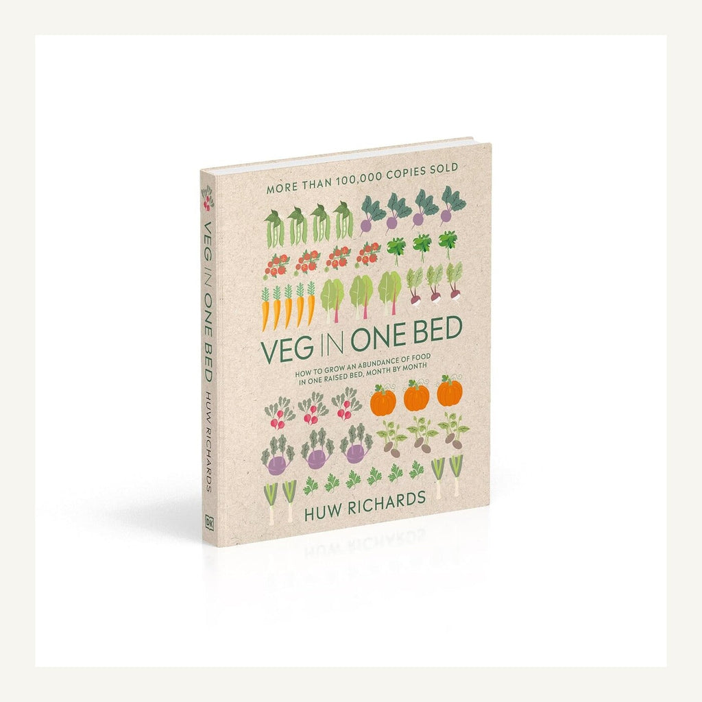Veg in One Bed hardcover book shown at an angle