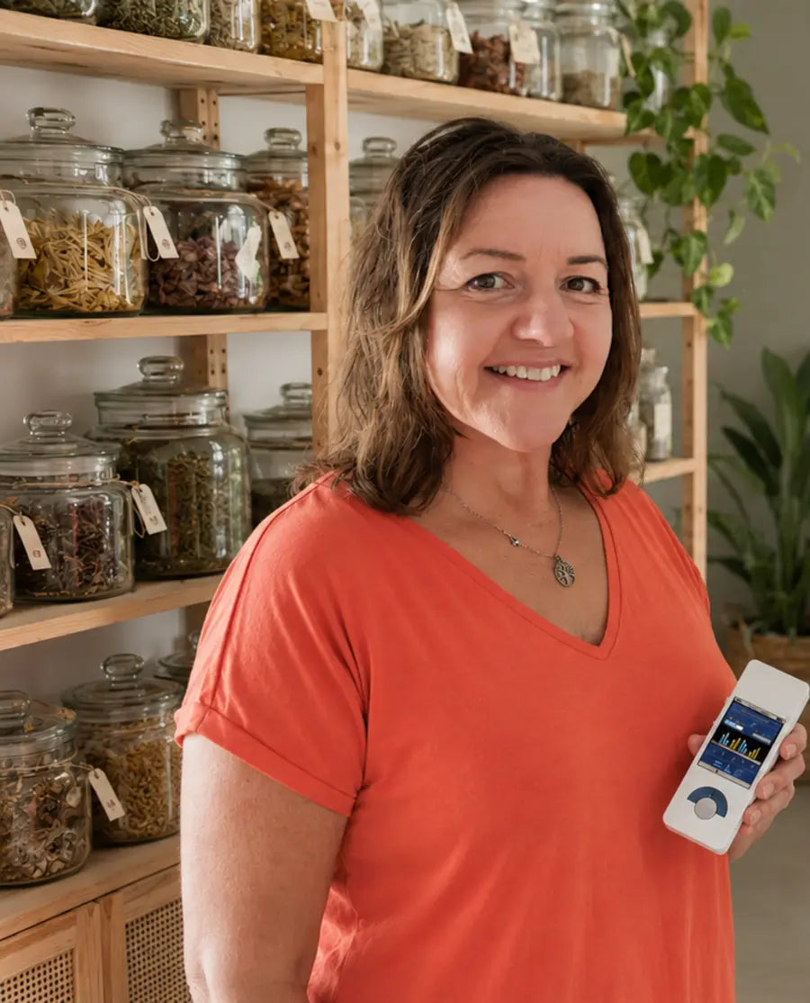 Zdenka in her Planting Organics practice in Dora Creek